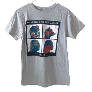 We Love Fine Marvel Guardians Of The Galaxy Vol. 2 Grey Short Sleeve Graphic Tee